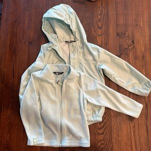 Girls 3T The North Face Full Zip Winter Jacket (inner and outer shell)